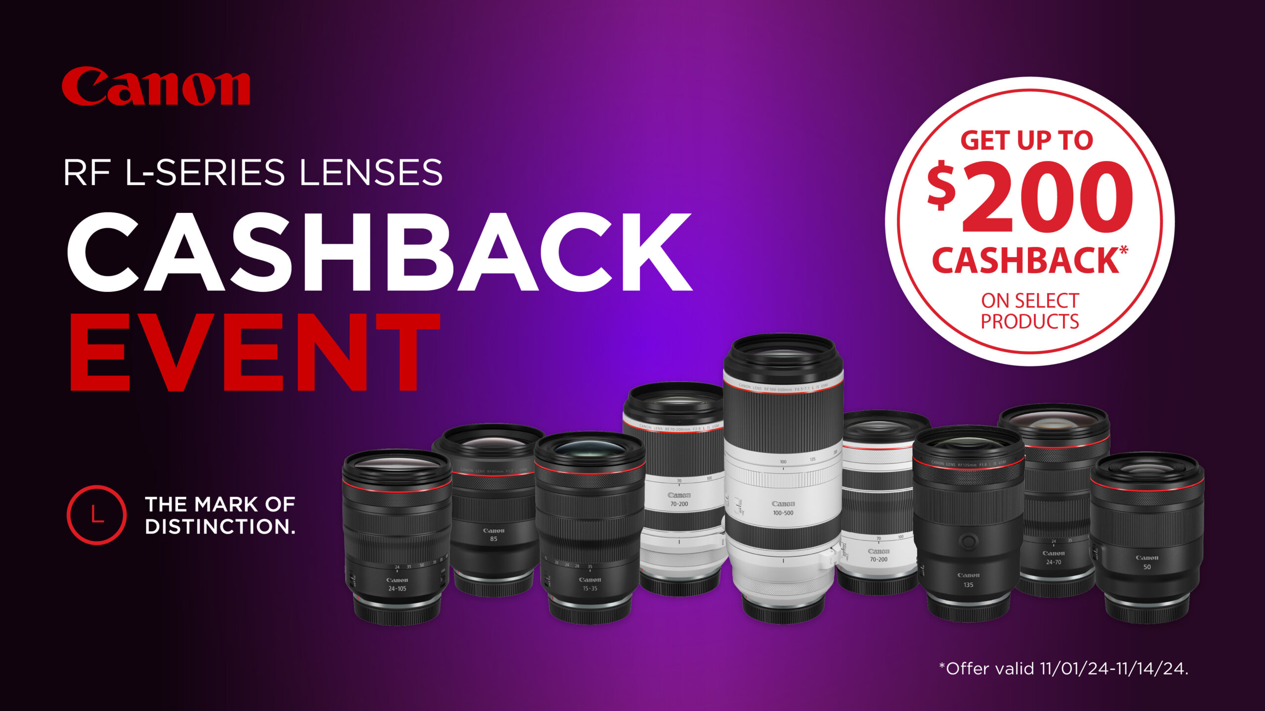 RF L-Series Cashback Event